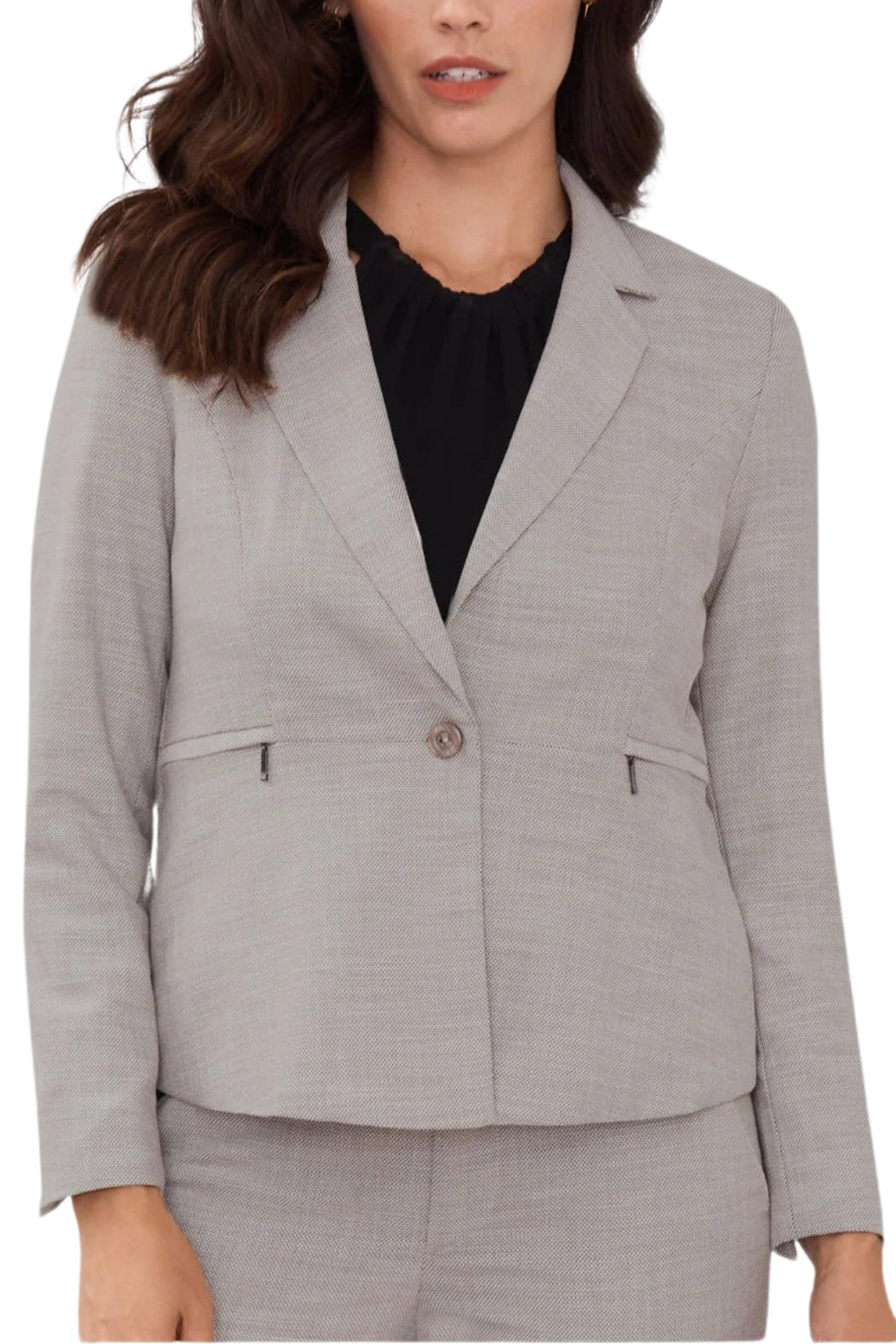 Peace of Cloth shaped fit carter jacket with front zipper pockets-0