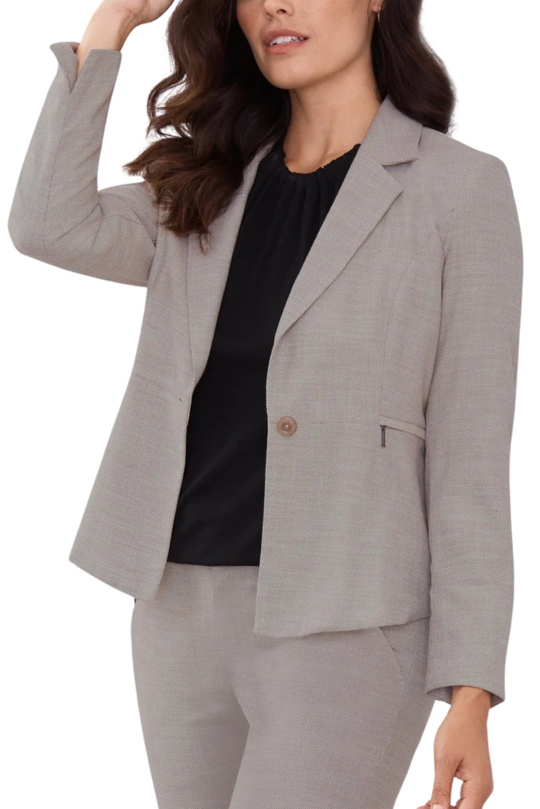 Peace of Cloth shaped fit carter jacket with front zipper pockets-1